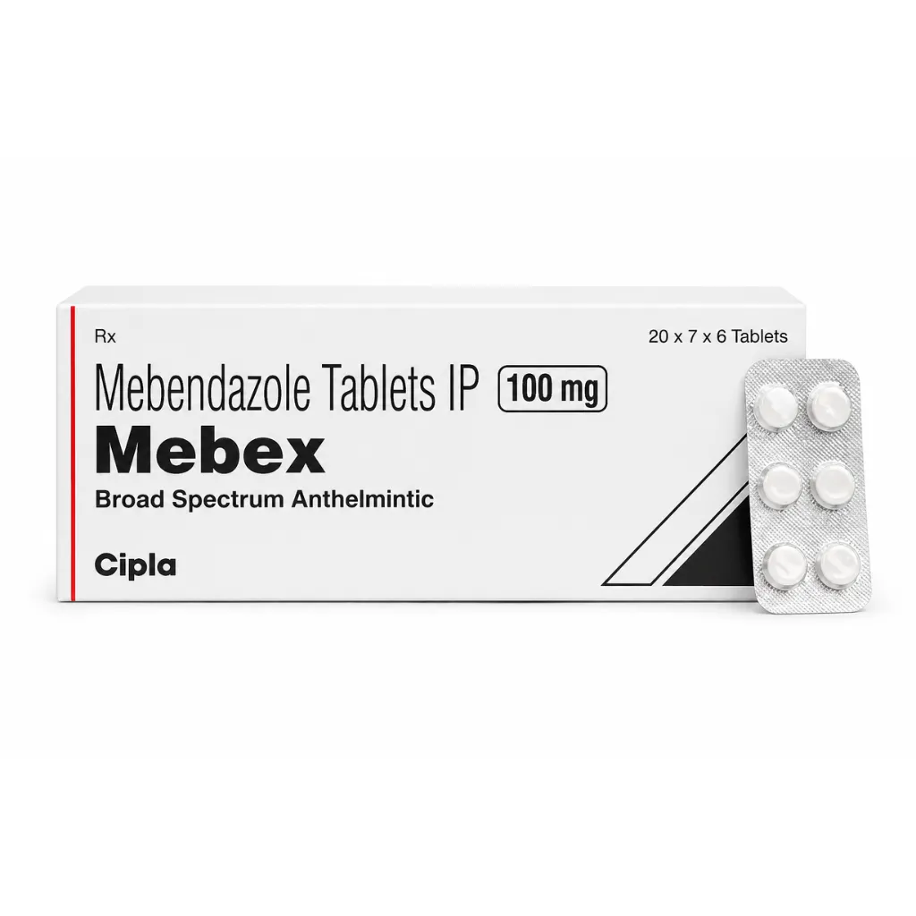 Mebex 100mg (Mebendazole)